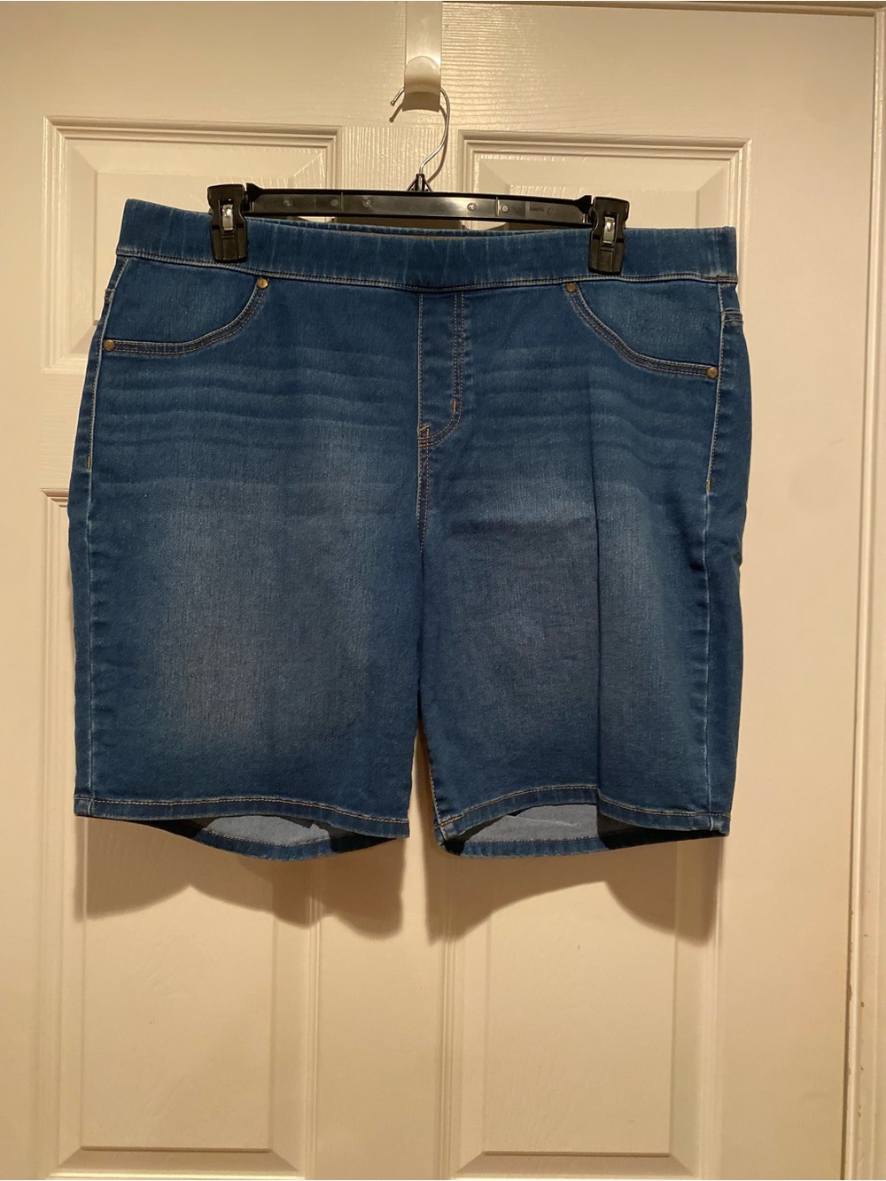 new directions Blue Stretch Jean Shorts